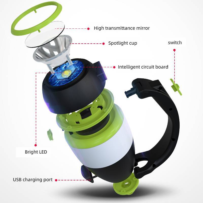 Layer 2 — 3-in-1 Foldable Emergency Table & Tent Lamp