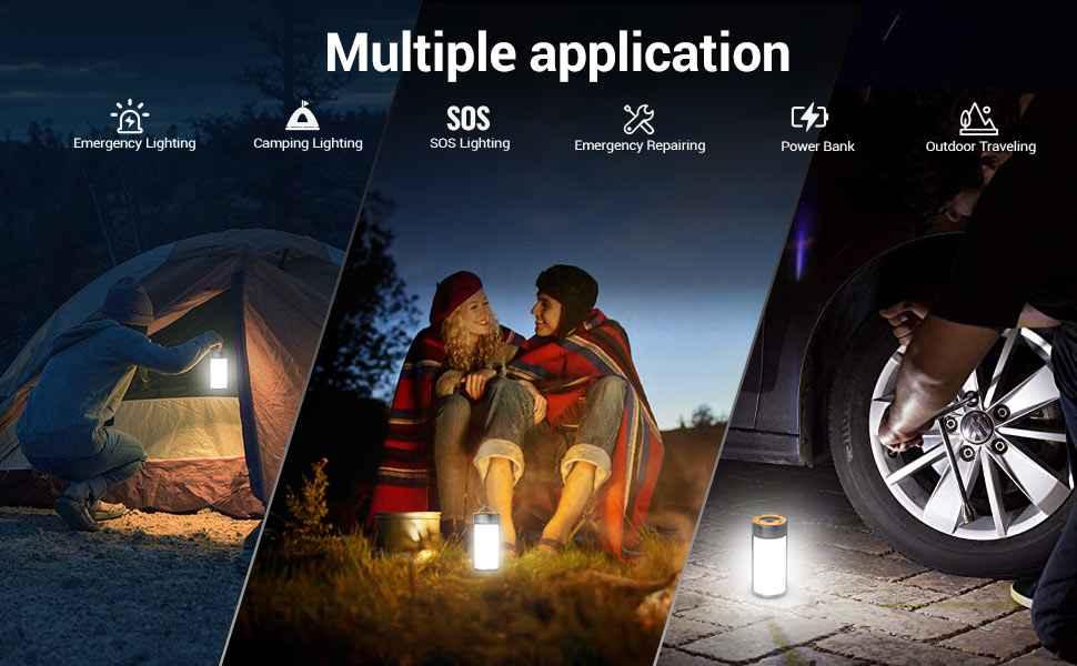 Layer 2 — 400LM Rechargeable Camping Lantern 2-Pack