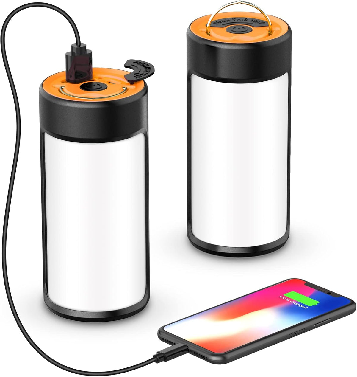 Layer 2 — 400LM Rechargeable Camping Lantern 2-Pack