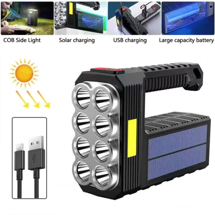 Layer 5 — Solar Charging 8-LED Emergency Flashlight