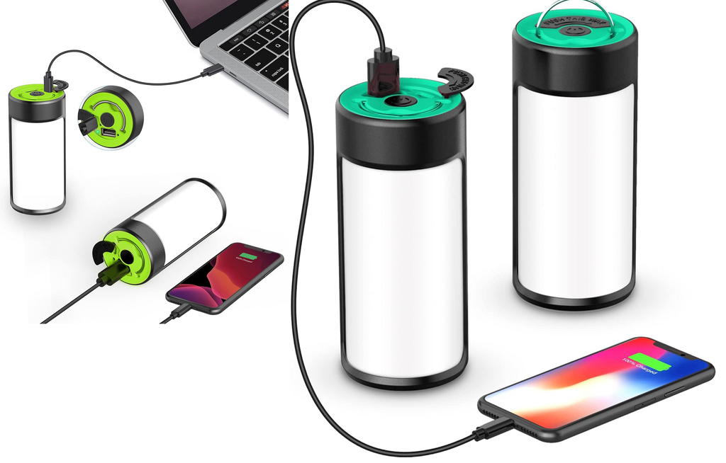 Layer 2 — 400LM Rechargeable Camping Lantern 2-Pack