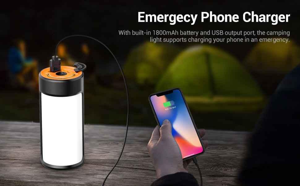 Layer 2 — 400LM Rechargeable Camping Lantern 2-Pack