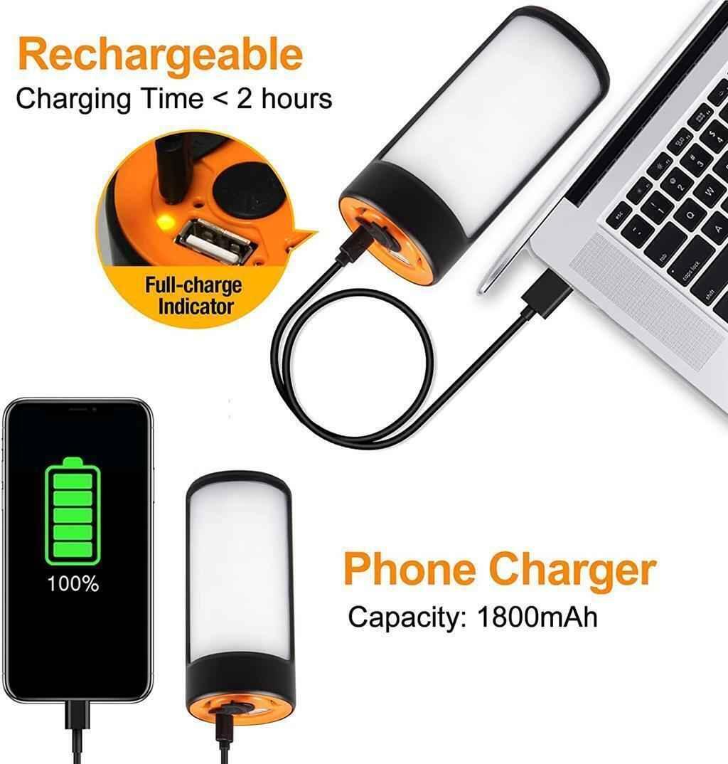 Layer 2 — 400LM Rechargeable Camping Lantern 2-Pack