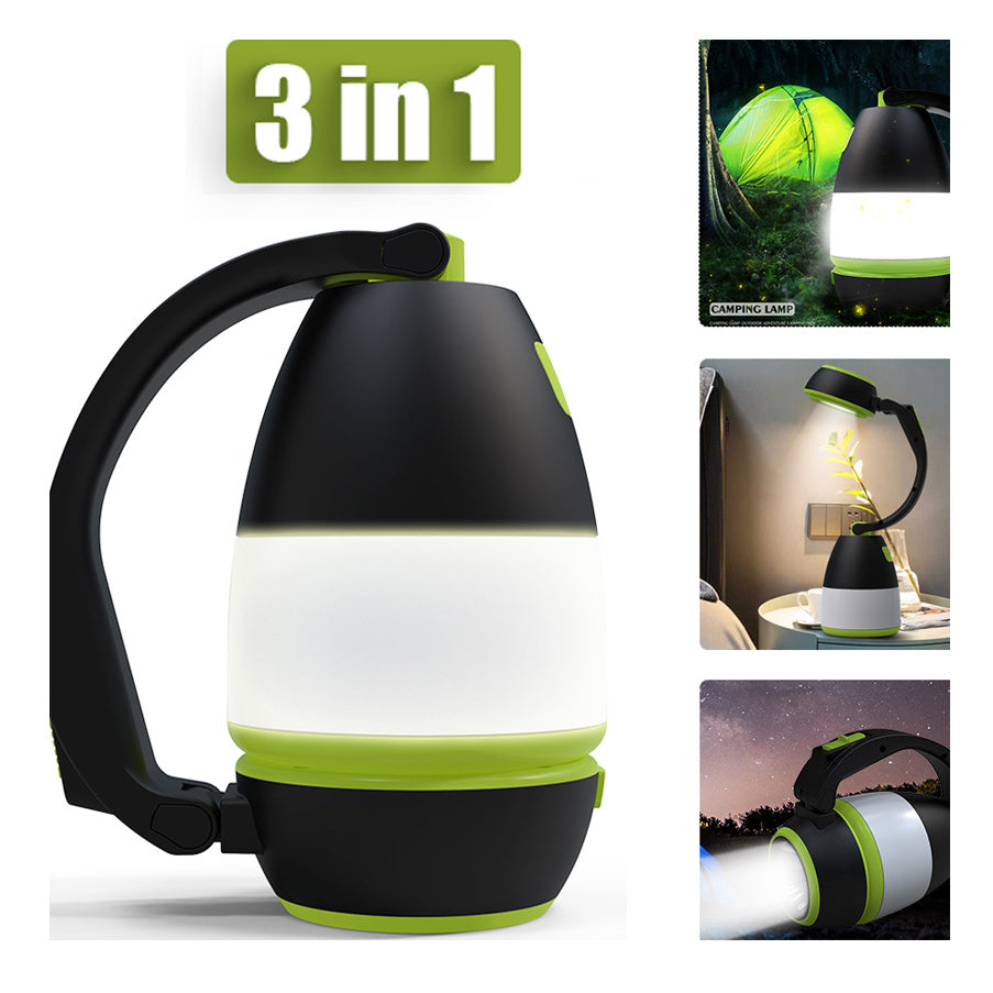 Layer 2 — 3-in-1 Foldable Emergency Table & Tent Lamp